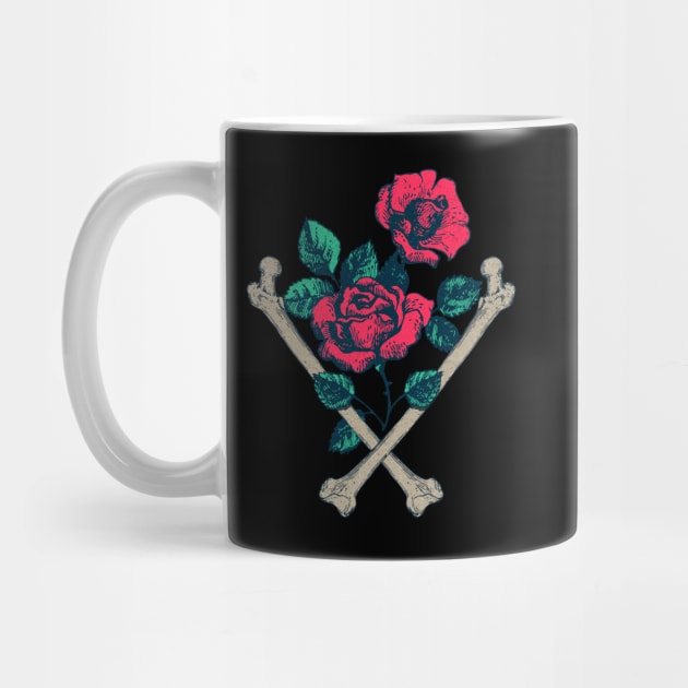 Cross Bones And Roses by Goldquills